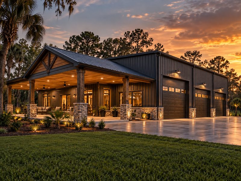 Custom pole barn example