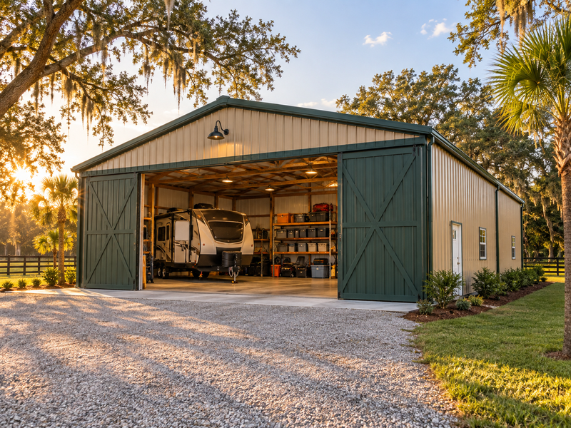 Pole barn storage example